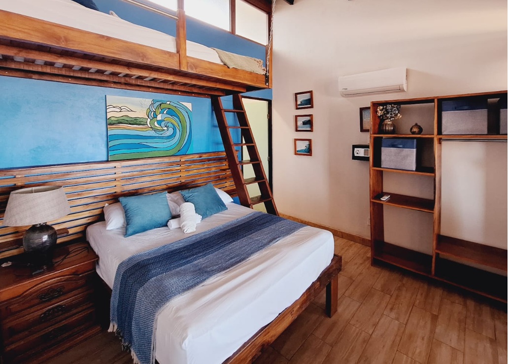 Ocean view room at Sirena Surf Lodge