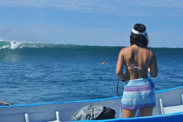 blue boat