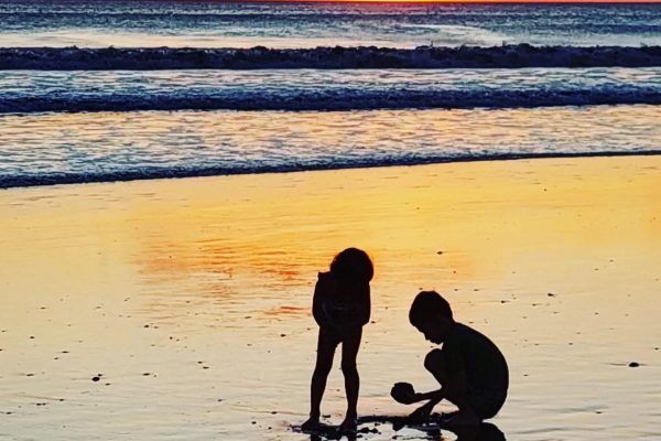kids on beach