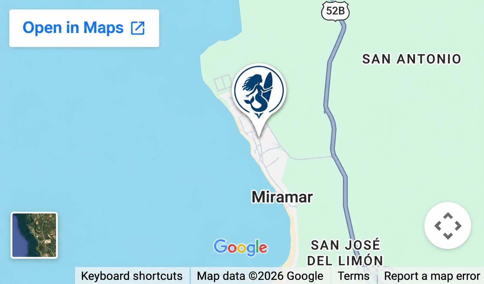 Sirena Surf Lodge location in Playa Miramar
